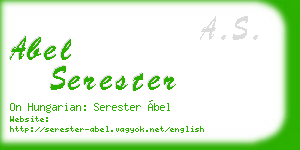 abel serester business card